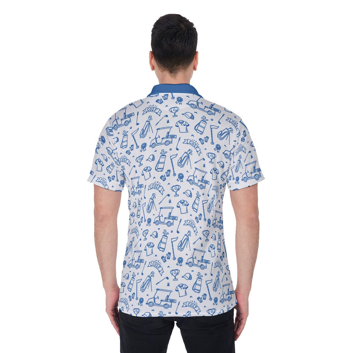 Golf Equipment White Polo Shirt For Men