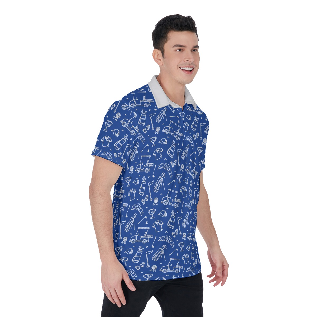 Navy Polo Shirt For Men