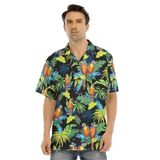 Men's Parrot Tropical Hawaiian Shirt