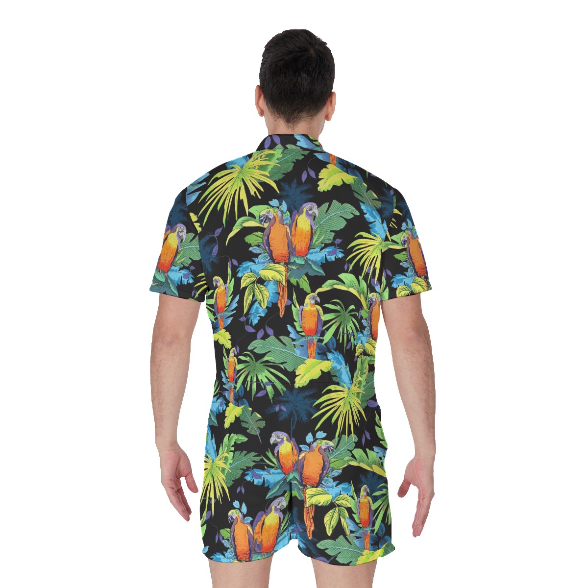 Cool Parrot Men's Hawaiian Romper