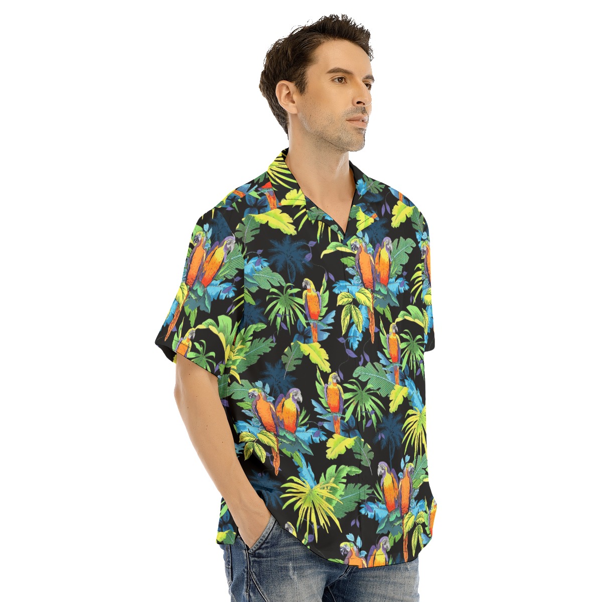 Men's Parrot Tropical Hawaiian Shirt