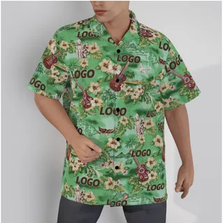 Tropical Vintage Custom Hawaiian Shirt With Logo