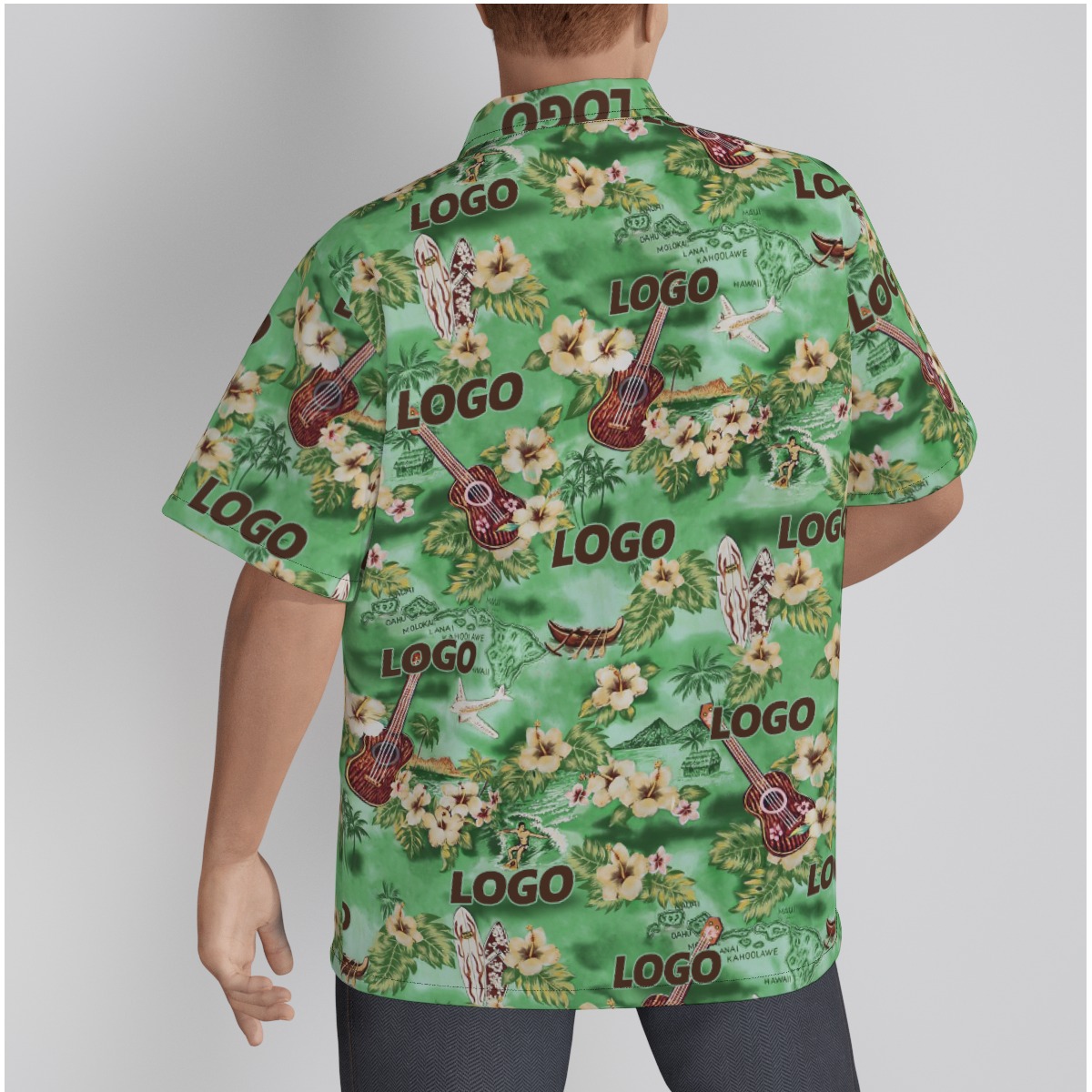 Tropical Vintage Custom Hawaiian Shirt With Logo