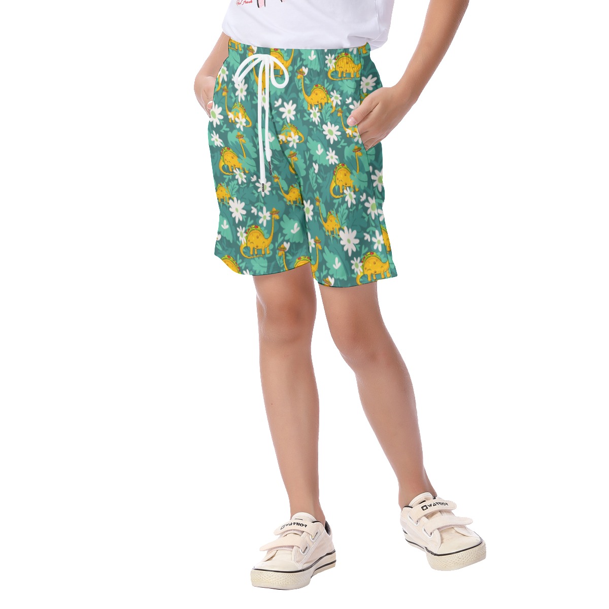 Cute Dinosaurus Summer Beach Shorts For Kids