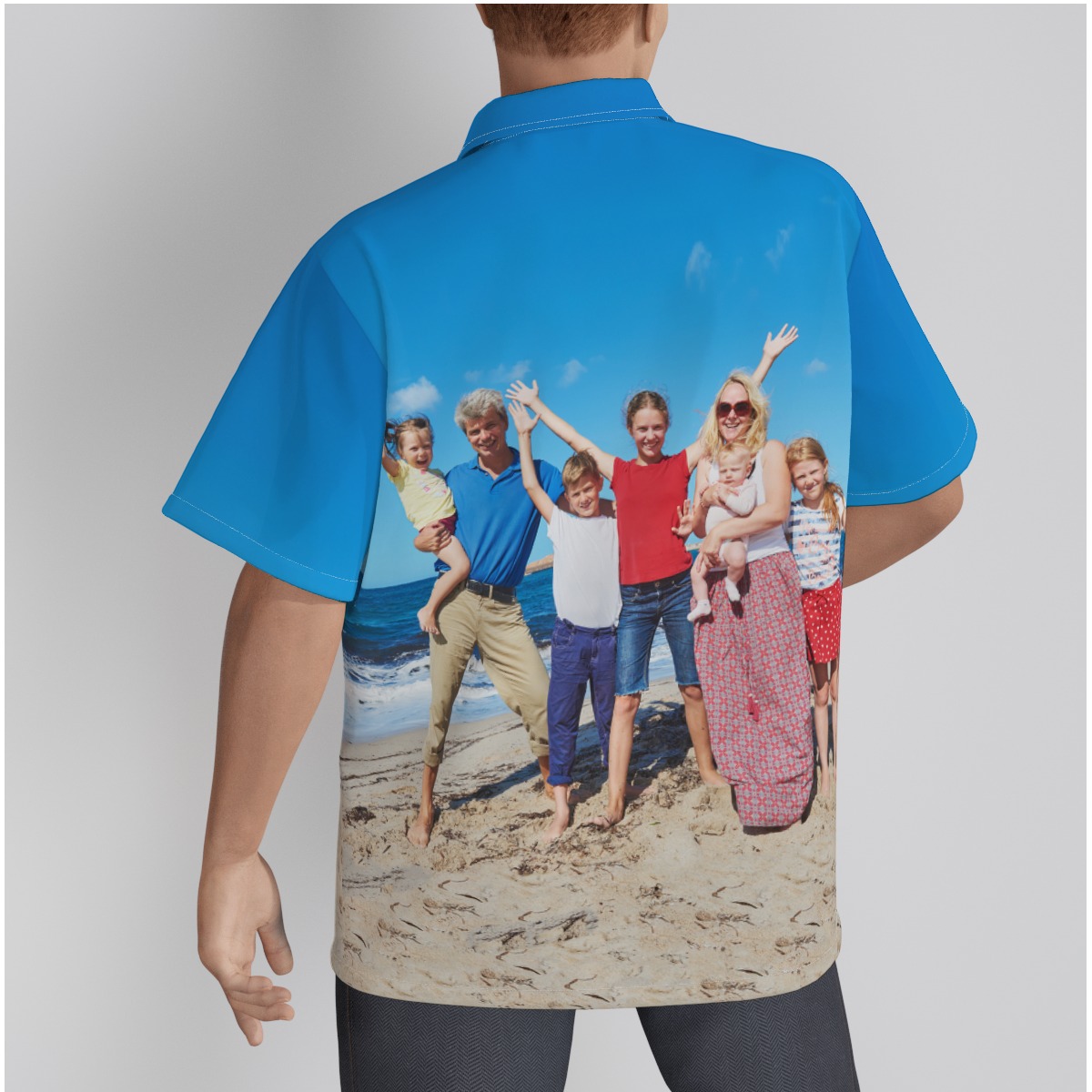 Custom Family Photo Hawaiian Shirt For Men