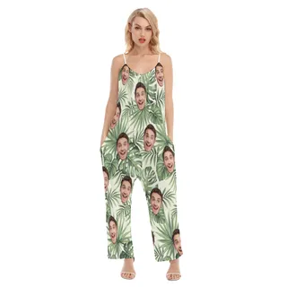 Women's Custom Sports Team Cool Hawaiian Jumpsuit