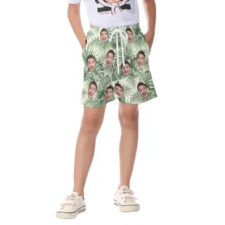 Kids Hawaiian Shorts Personalized Sports Team Logo