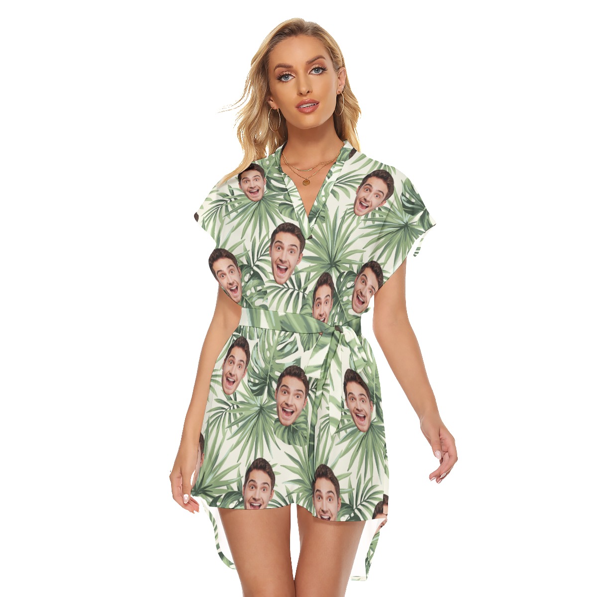Women's Sports Team Custom Tropical Hawaiian Dress - variant image 1