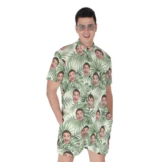 Cool Custom Sports Team Hawaiian Romper For Men