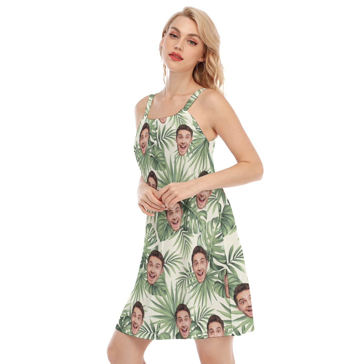 Custom Face Sports Team Tropical Hawaiian Dress