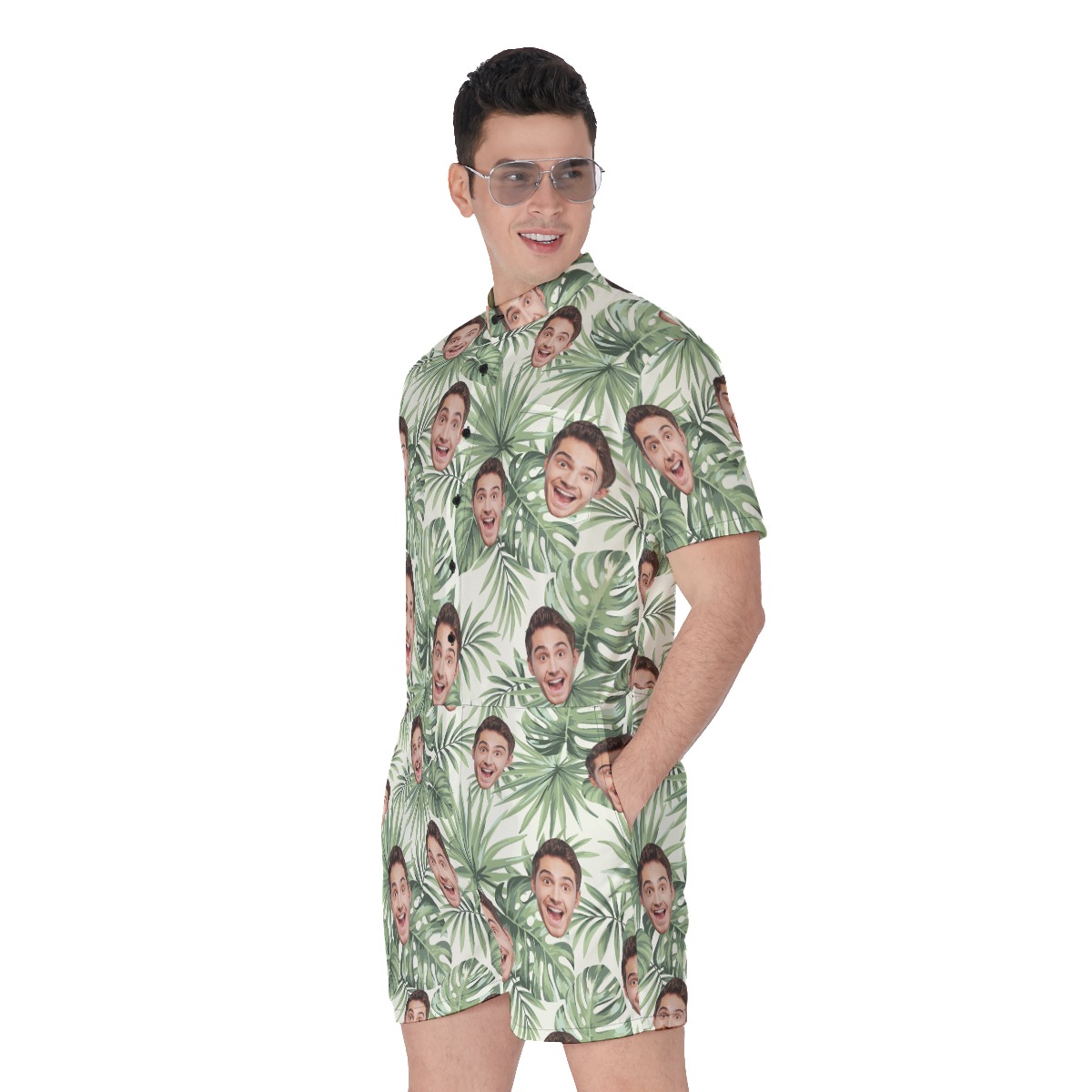 Cool Custom Sports Team Hawaiian Romper For Men