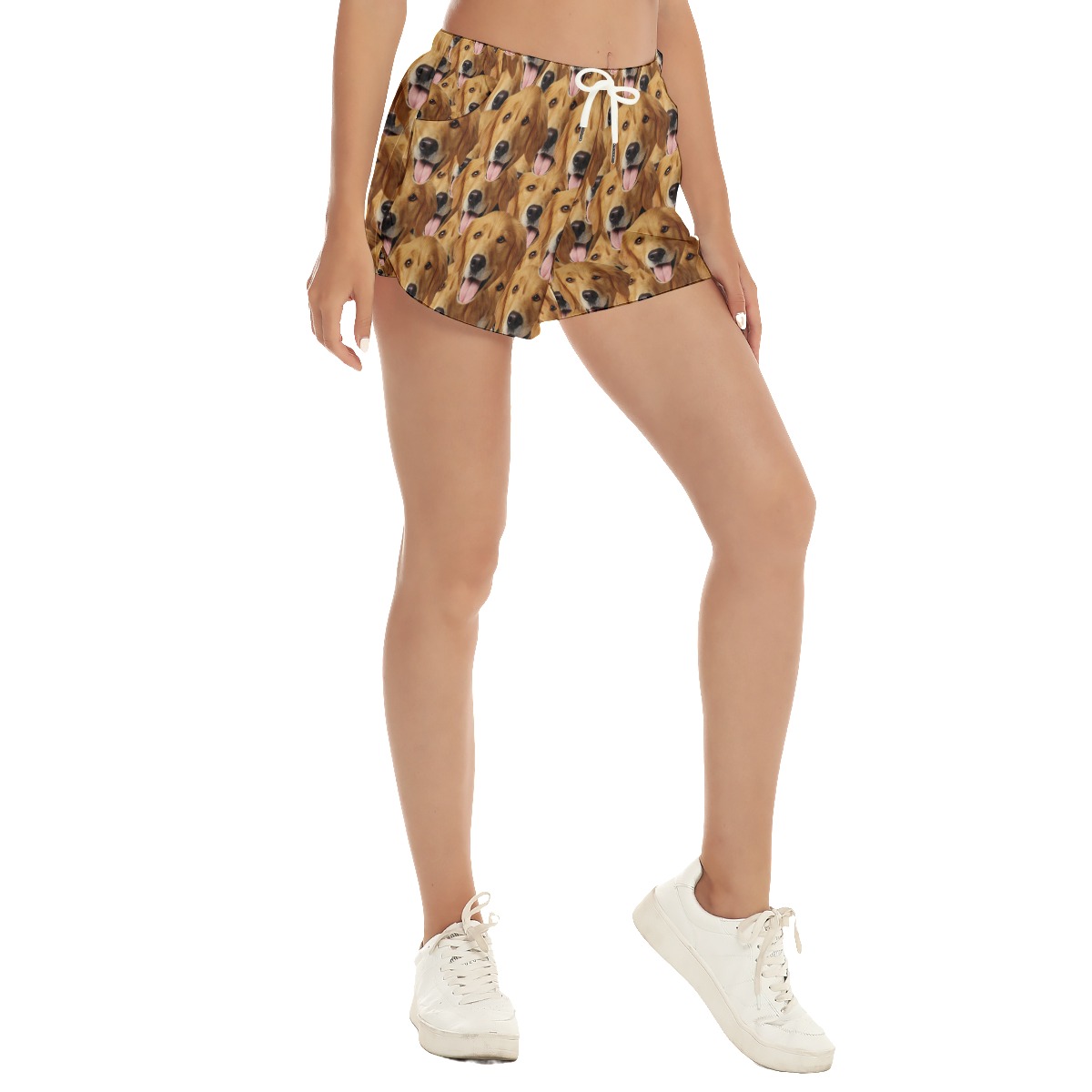 Unique Custom Dog Face Women's Shorts