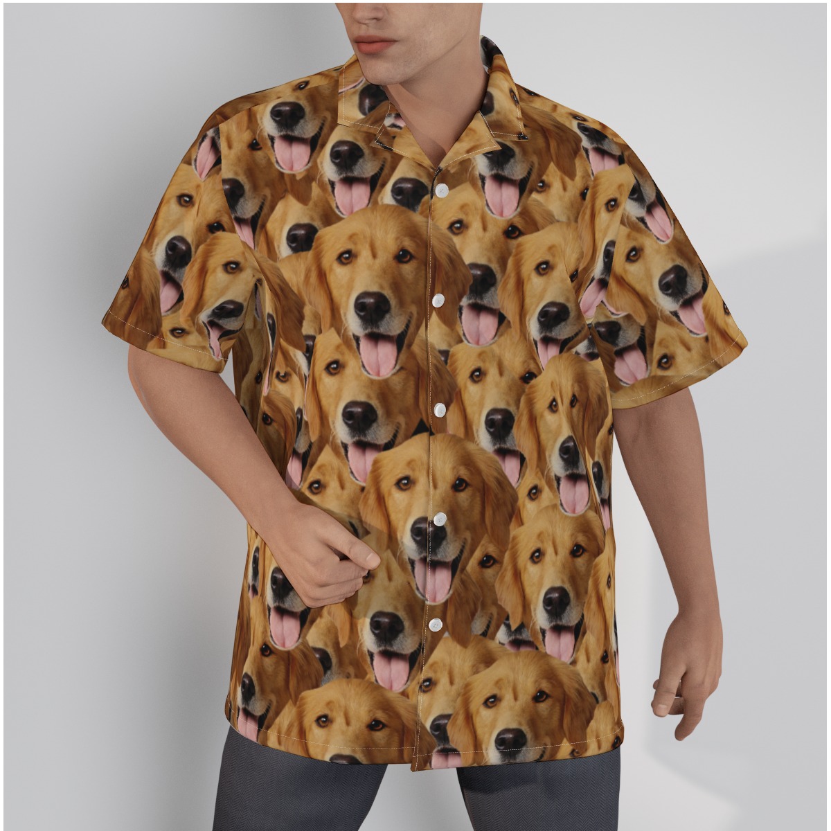 Hawaiian Shirt With Multiple Custom Dog Face - variant image 1