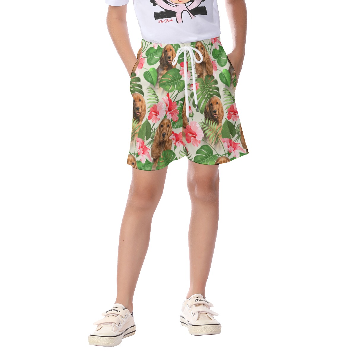 Cool Kid's Hawaiian Shirt With Dog Face - variant image 1