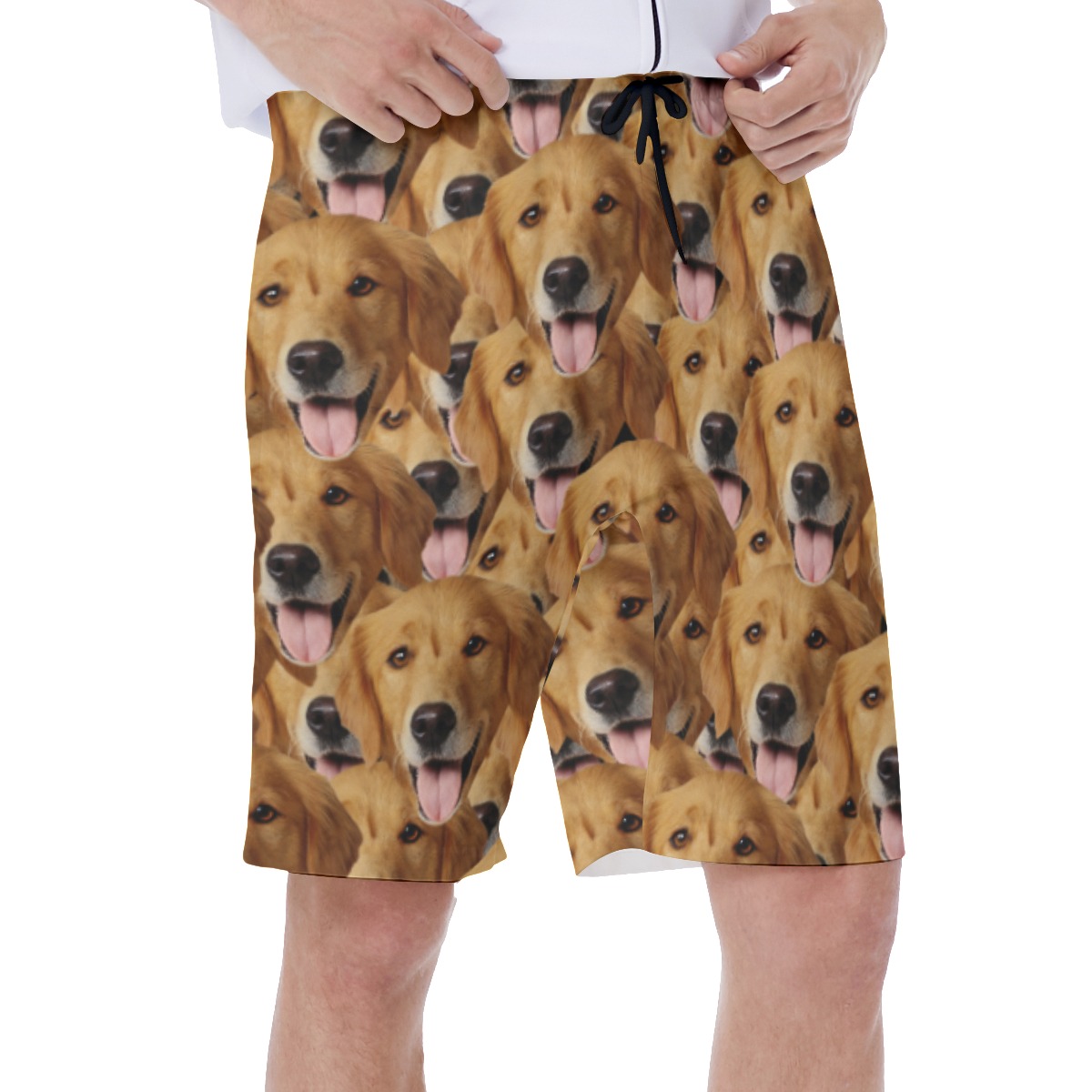 Funny Swim Trunk With Custom Dog Face