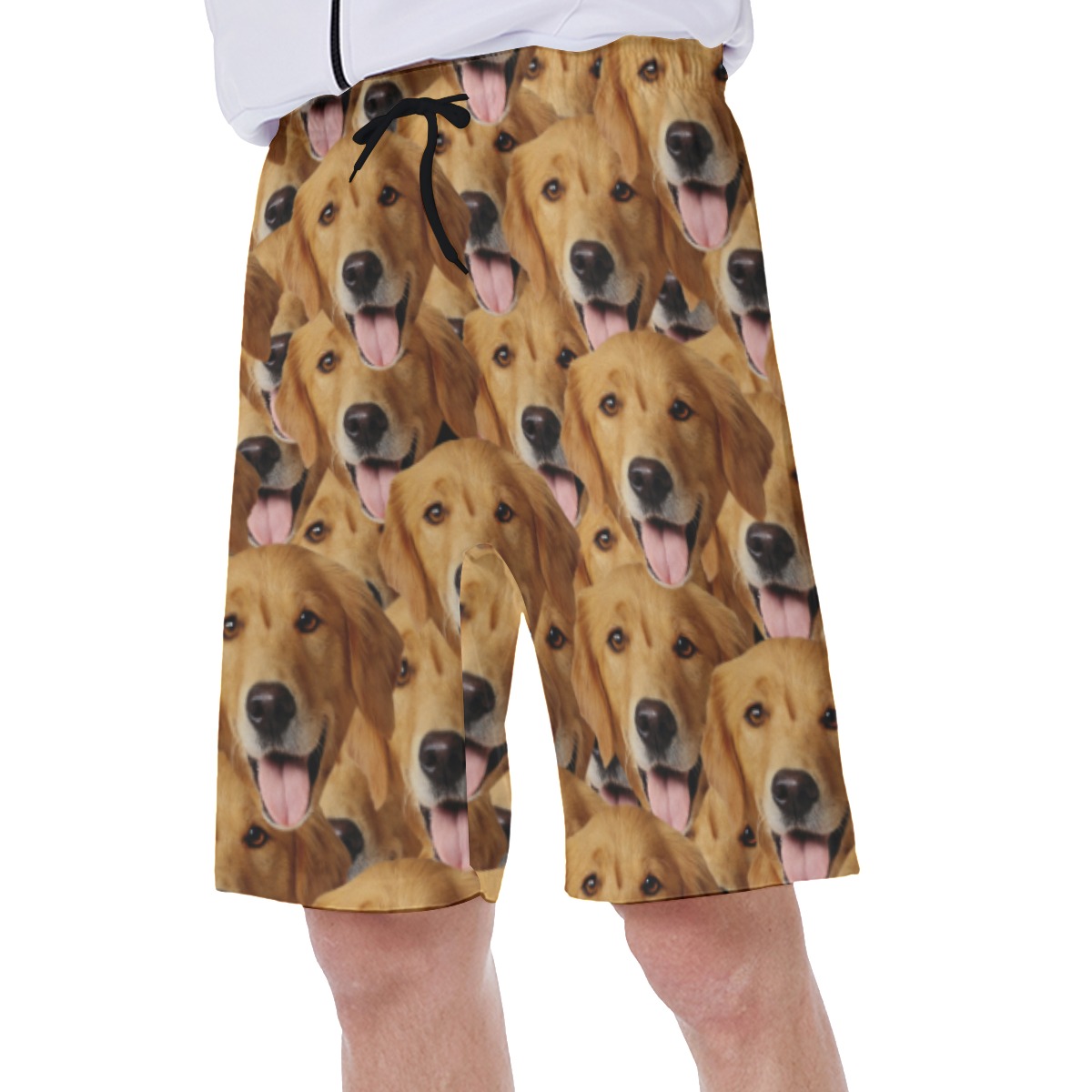 Funny Swim Trunk With Custom Dog Face