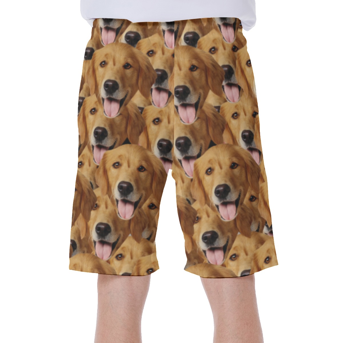 Funny Swim Trunk With Custom Dog Face