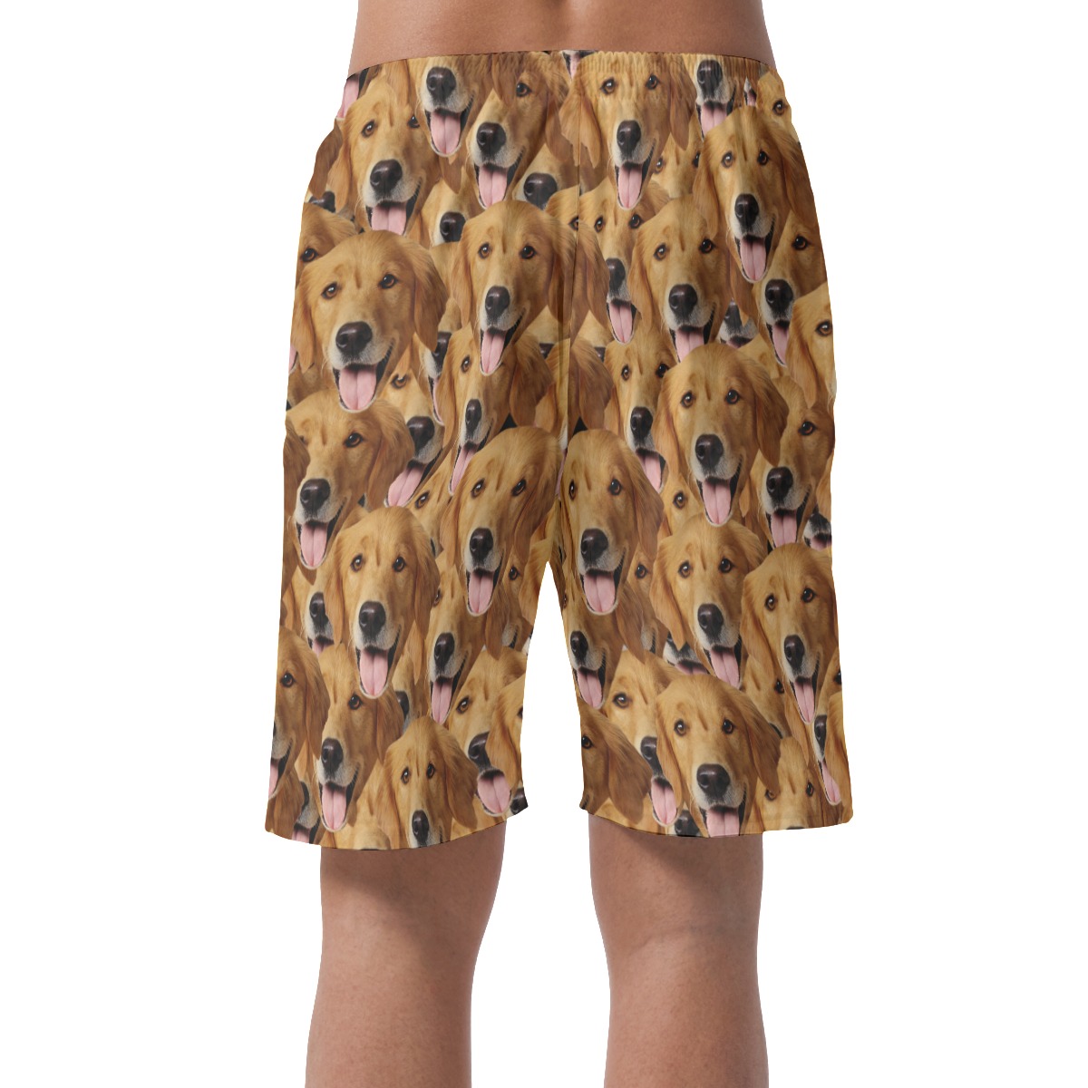 Custom Dog Face Men's Hawaiian Shorts