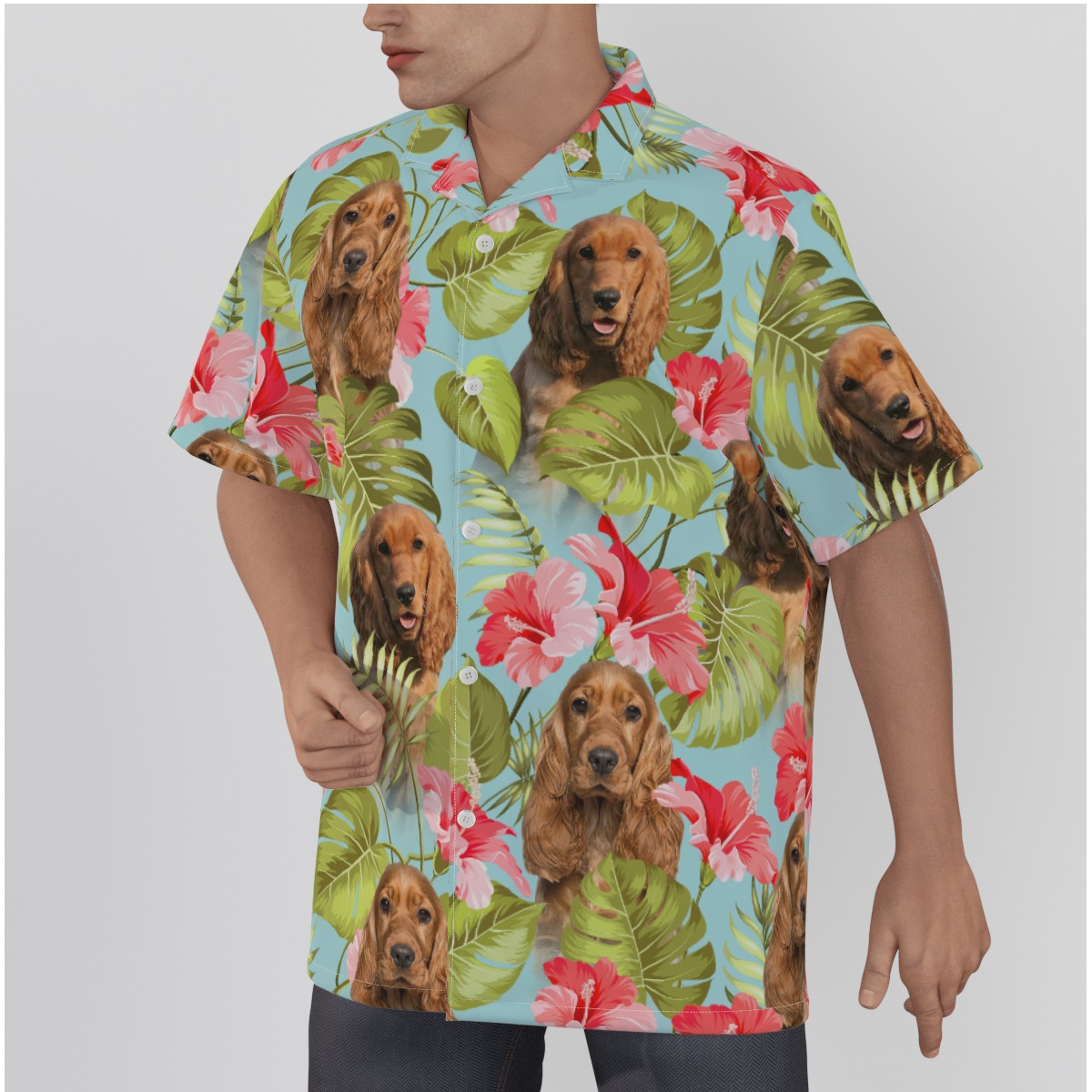 Funny Hawaiian Shirt With Custom Dog Face