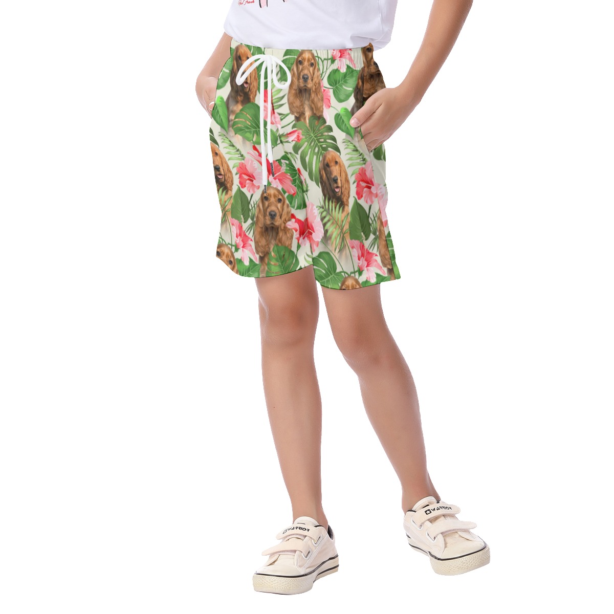 Cool Kid's Hawaiian Shirt With Dog Face