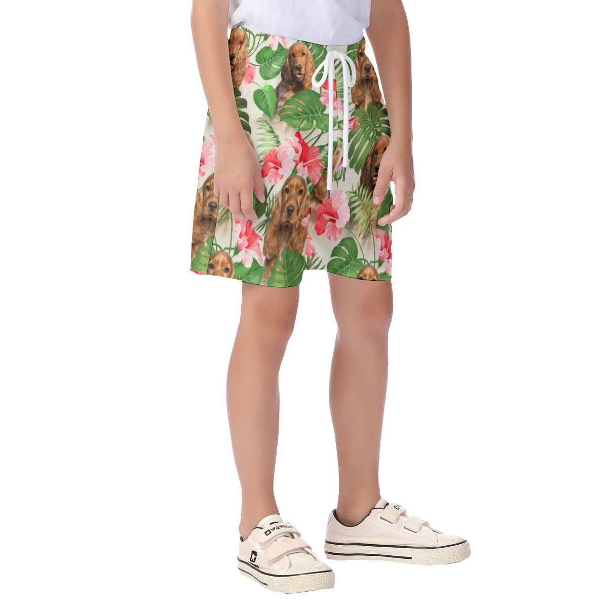 Cool Kid's Hawaiian Shirt With Dog Face