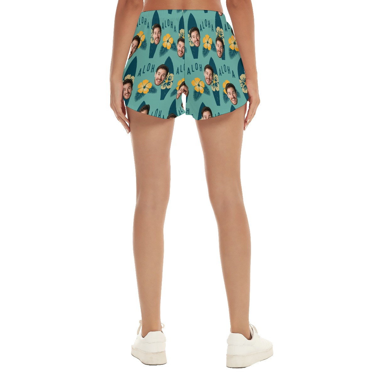 Surfing Aloha Women's Shorts With Face