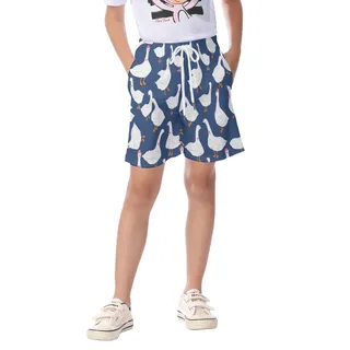 Cool Goose Blue Hawaiian Shorts For Kids