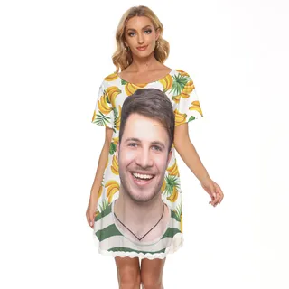 Personalized Face Hawaiian Dress For Women