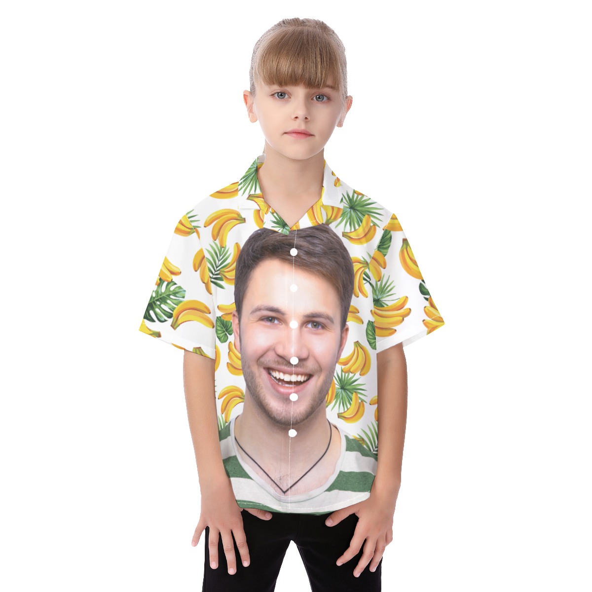 Kid's Hawaiian Shirts With Face Custom - variant image 1
