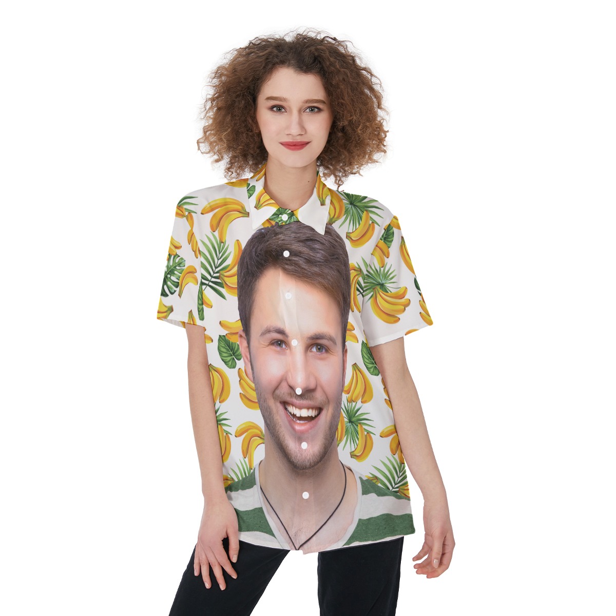 Women's Custom Face Aloha Shirt - variant image 1