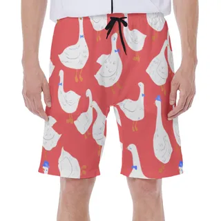 Funny Goose Hawaiian Beach Trunks For Men