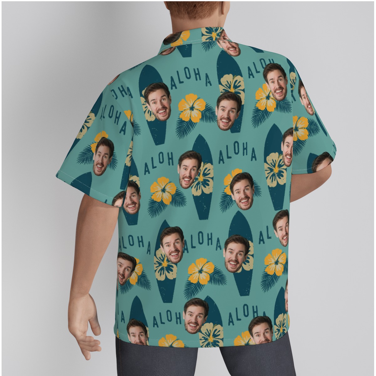 Surfing Aloha Hawaiian Shirt With Face