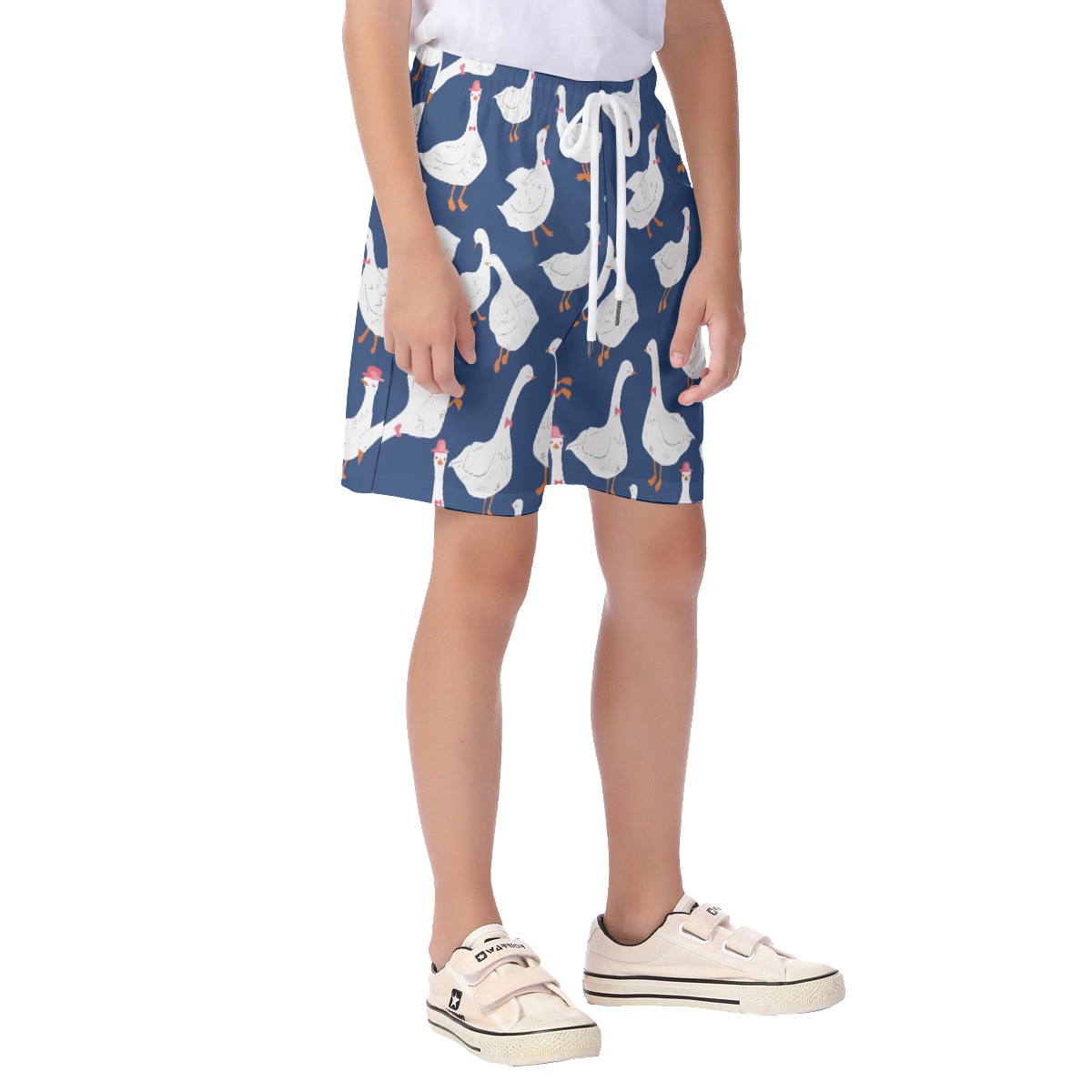 Cool Goose Blue Hawaiian Shorts For Kids