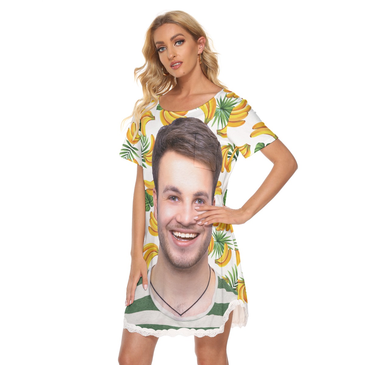 Personalized Face Hawaiian Dress For Women