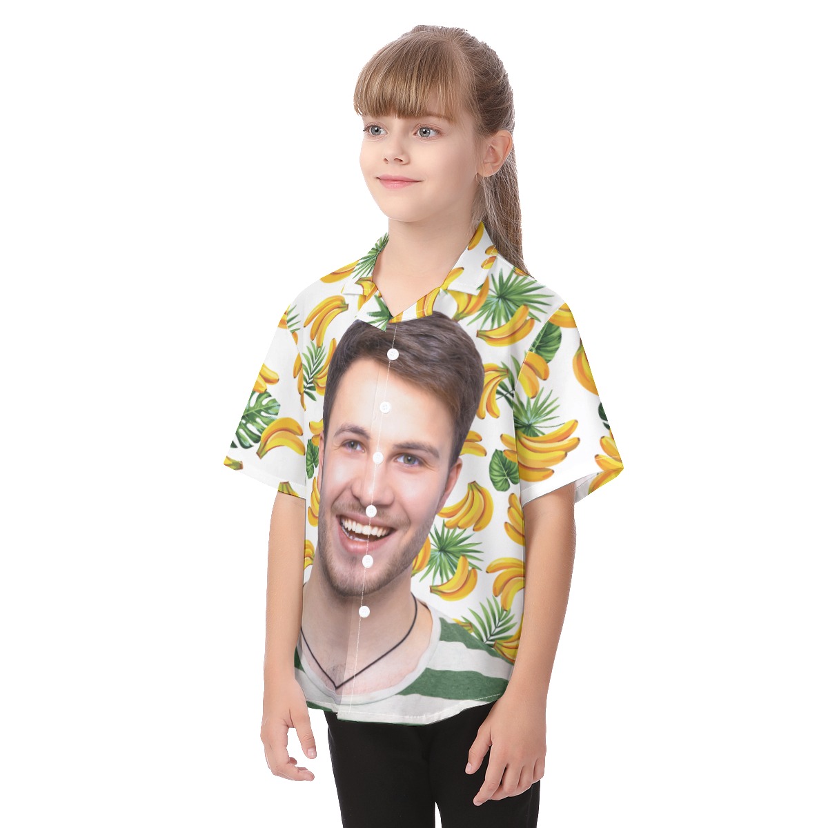 Kid's Hawaiian Shirts With Face Custom