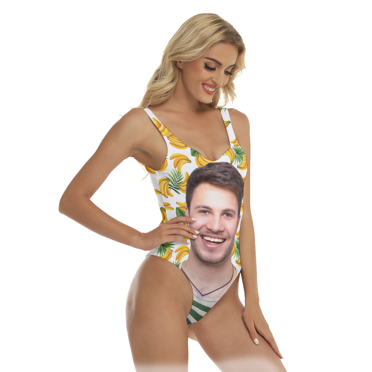 Funny Custom Face Women's One Piece Swimsuit