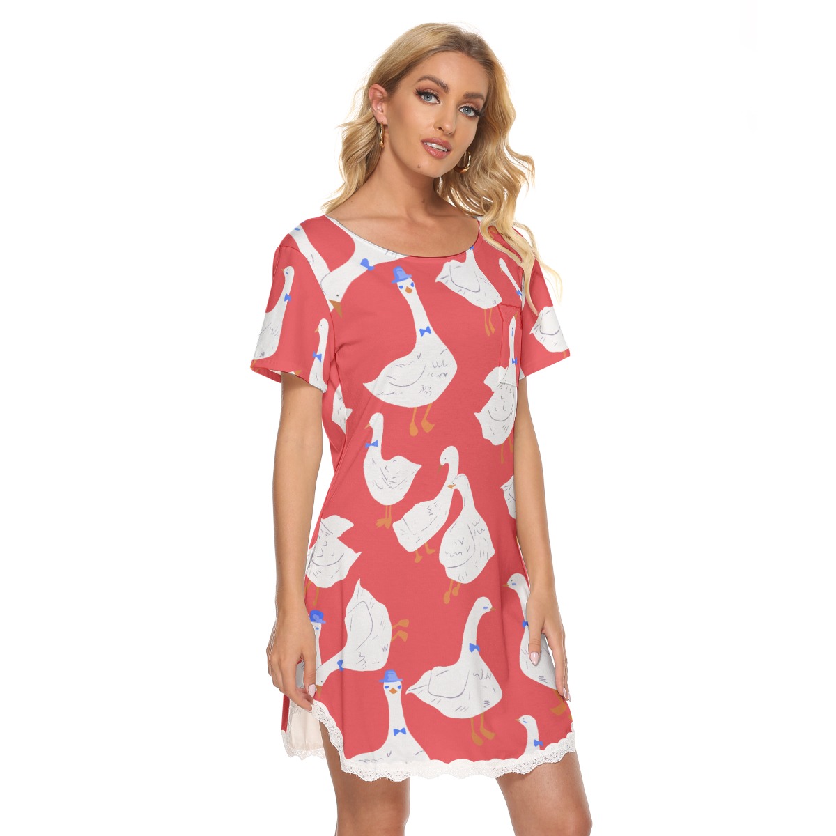 Red Goose Aloha Dress With Lace