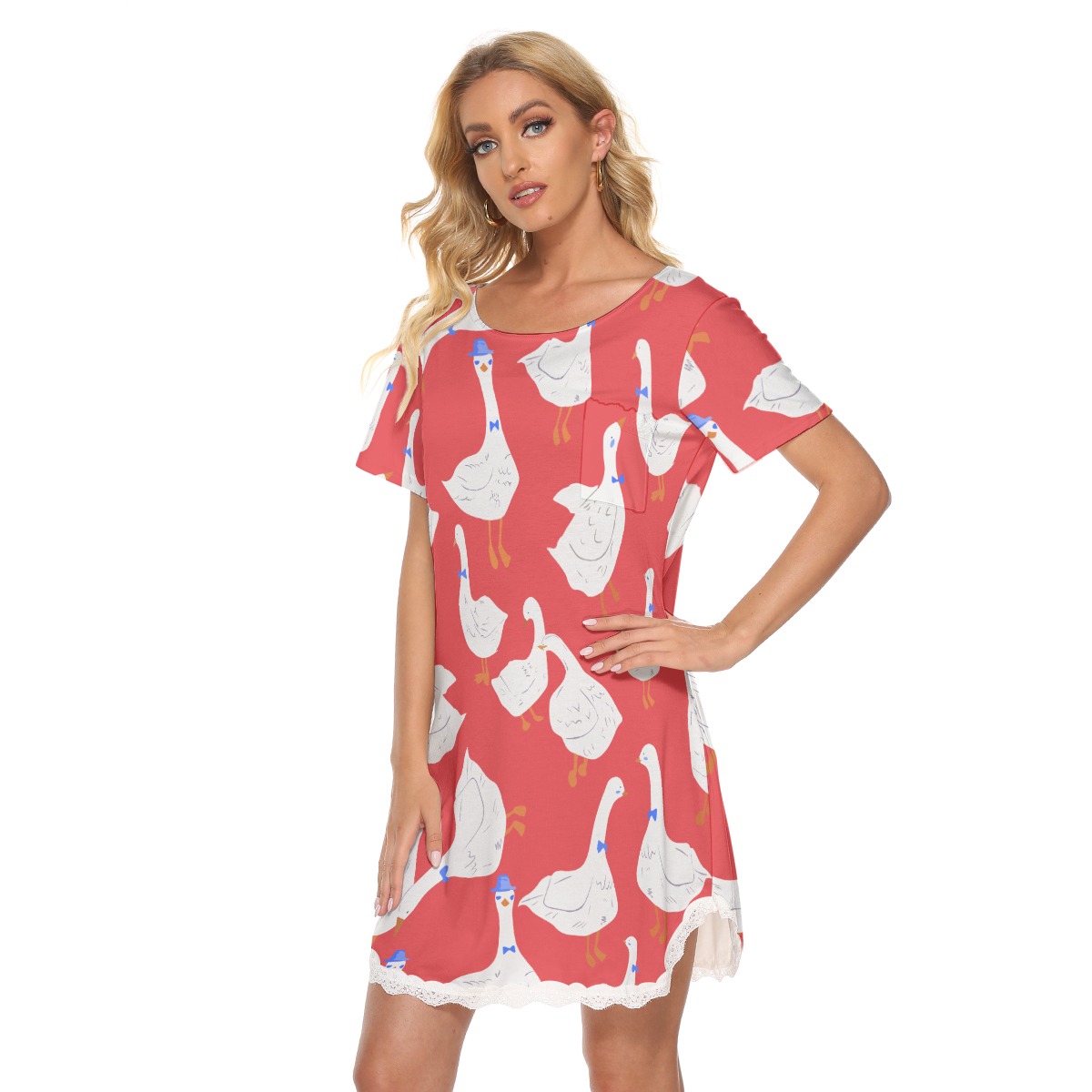 Red Goose Aloha Dress With Lace