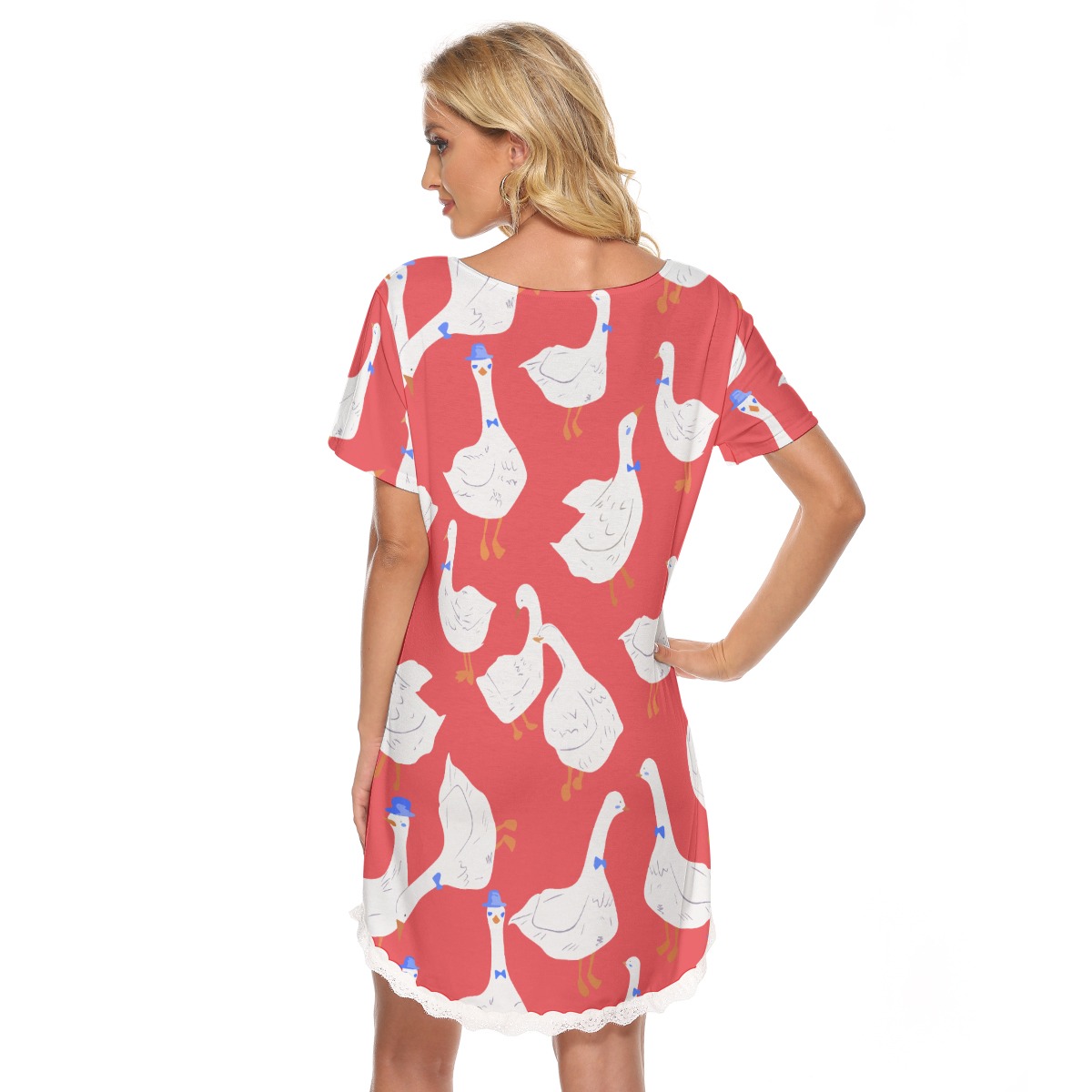 Red Goose Aloha Dress With Lace