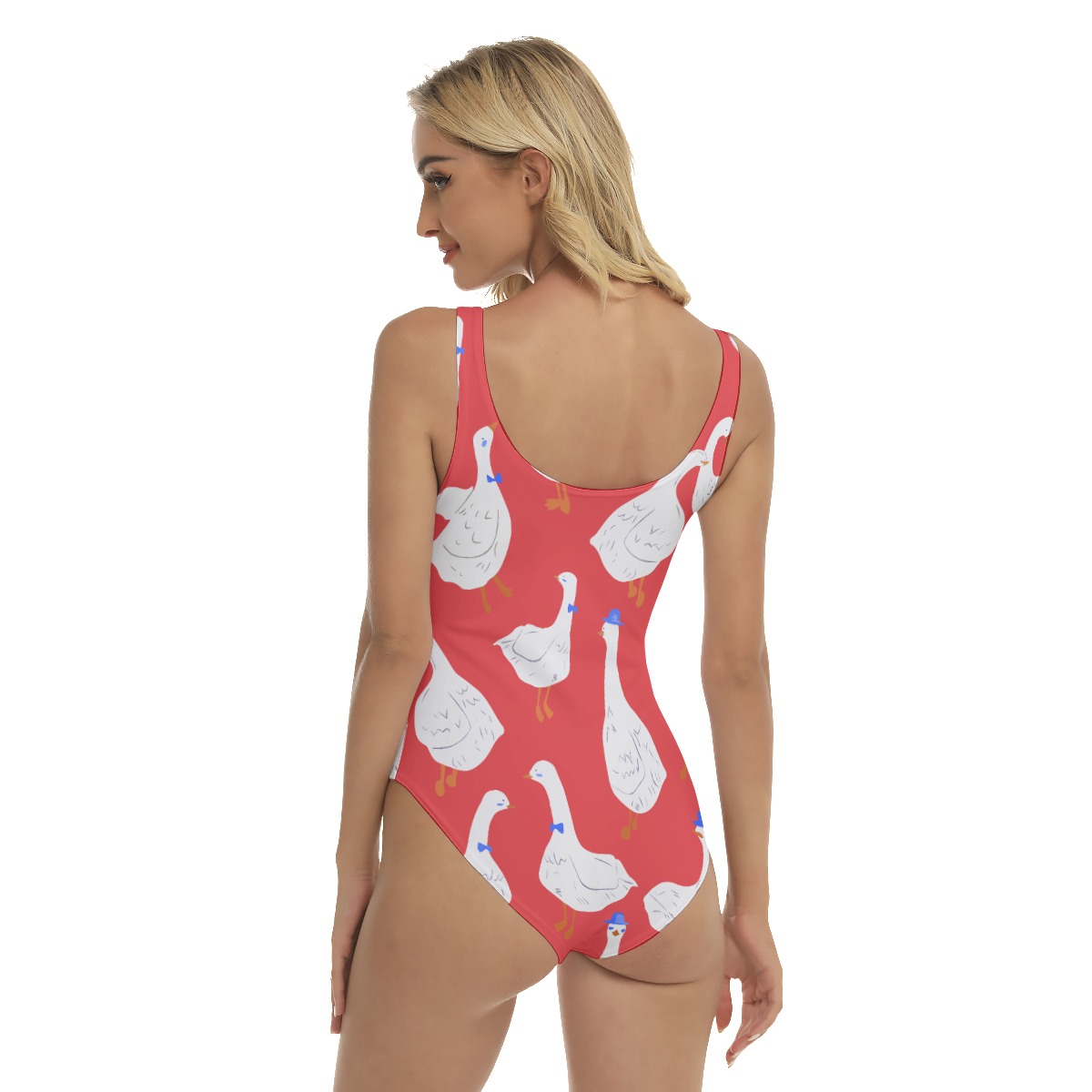 Red Goose Hawaiian One-Piece Swimsuit For Women