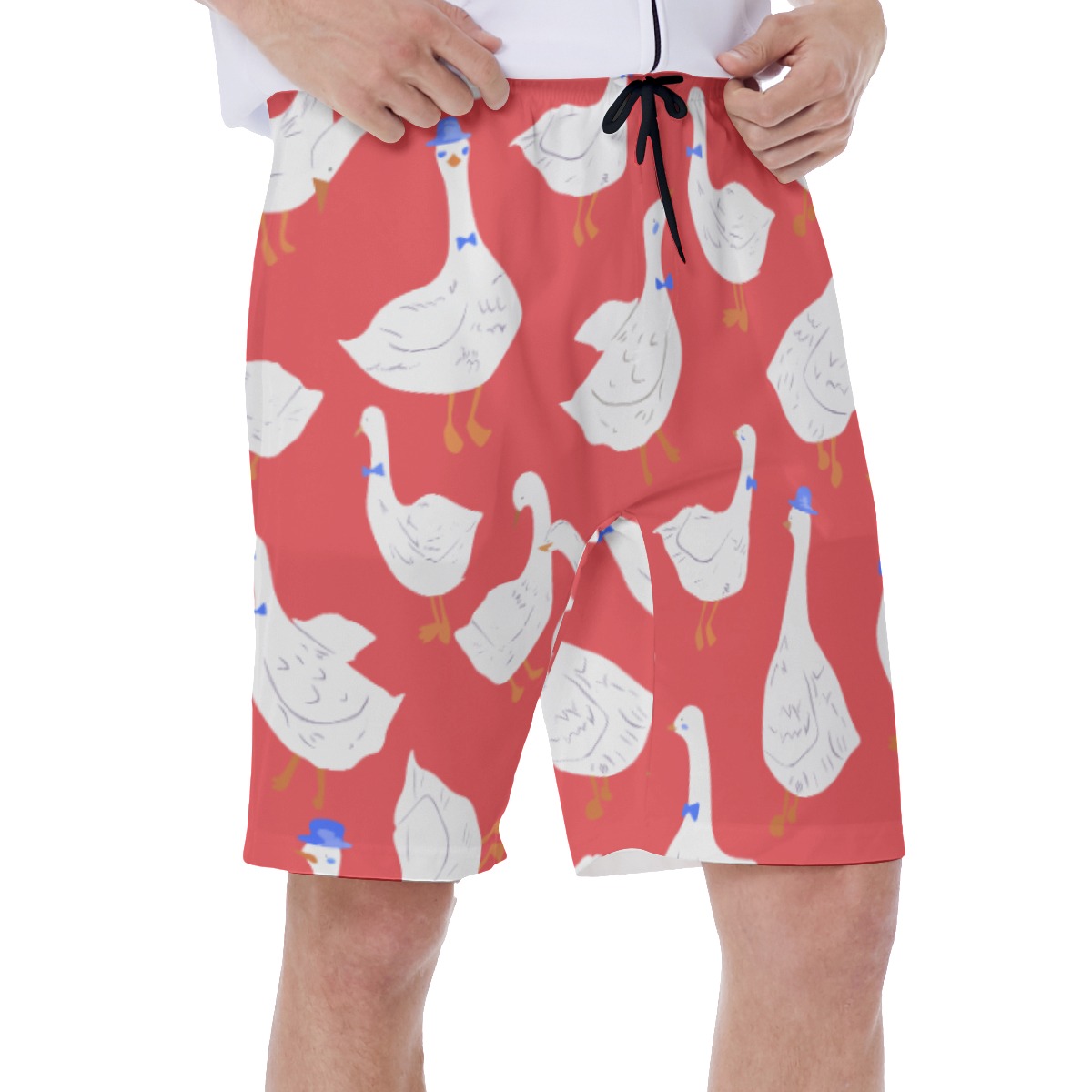 Funny Goose Hawaiian Beach Trunks For Men