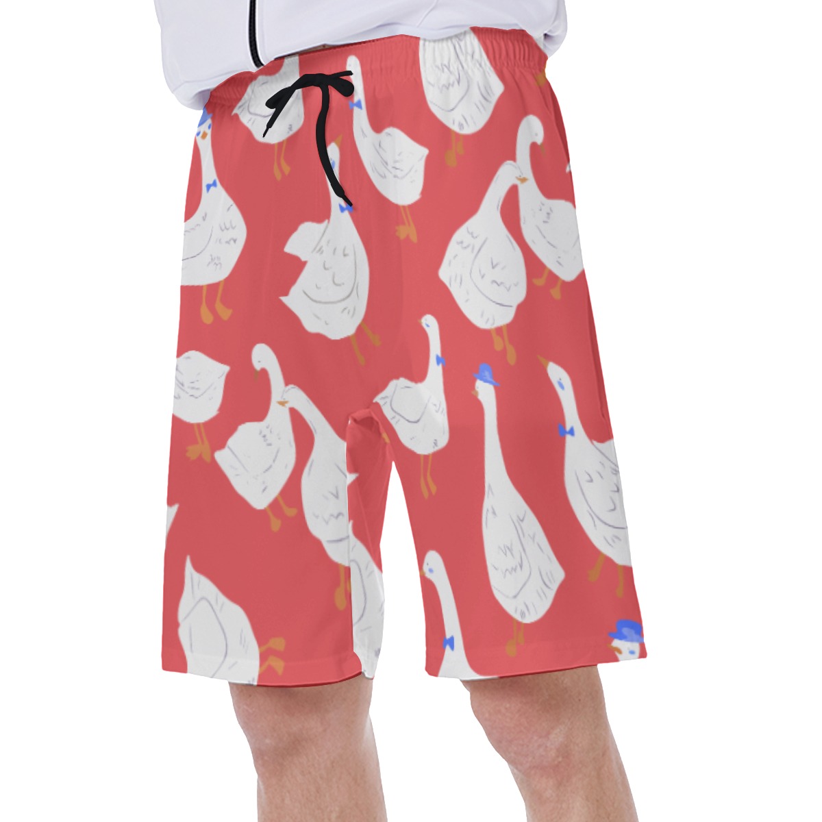 Funny Goose Hawaiian Beach Trunks For Men