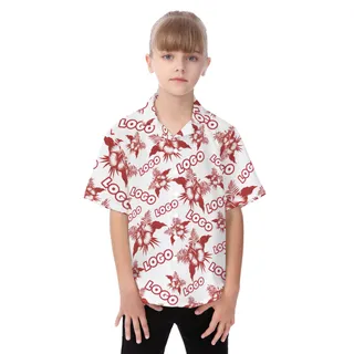 Custom Logo Kid's Button Up Shirt