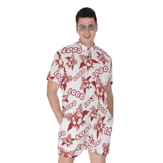 Custom Hawaiian Romper With Logo