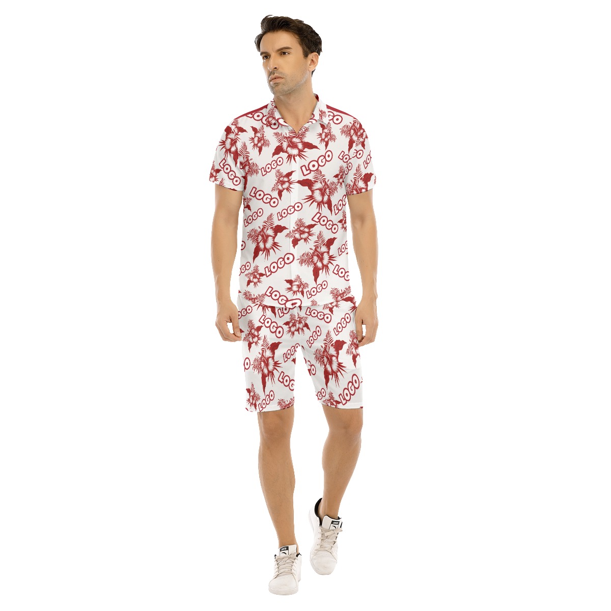 Custom Hawaiian Shirt And Shorts With Logo - variant image 1