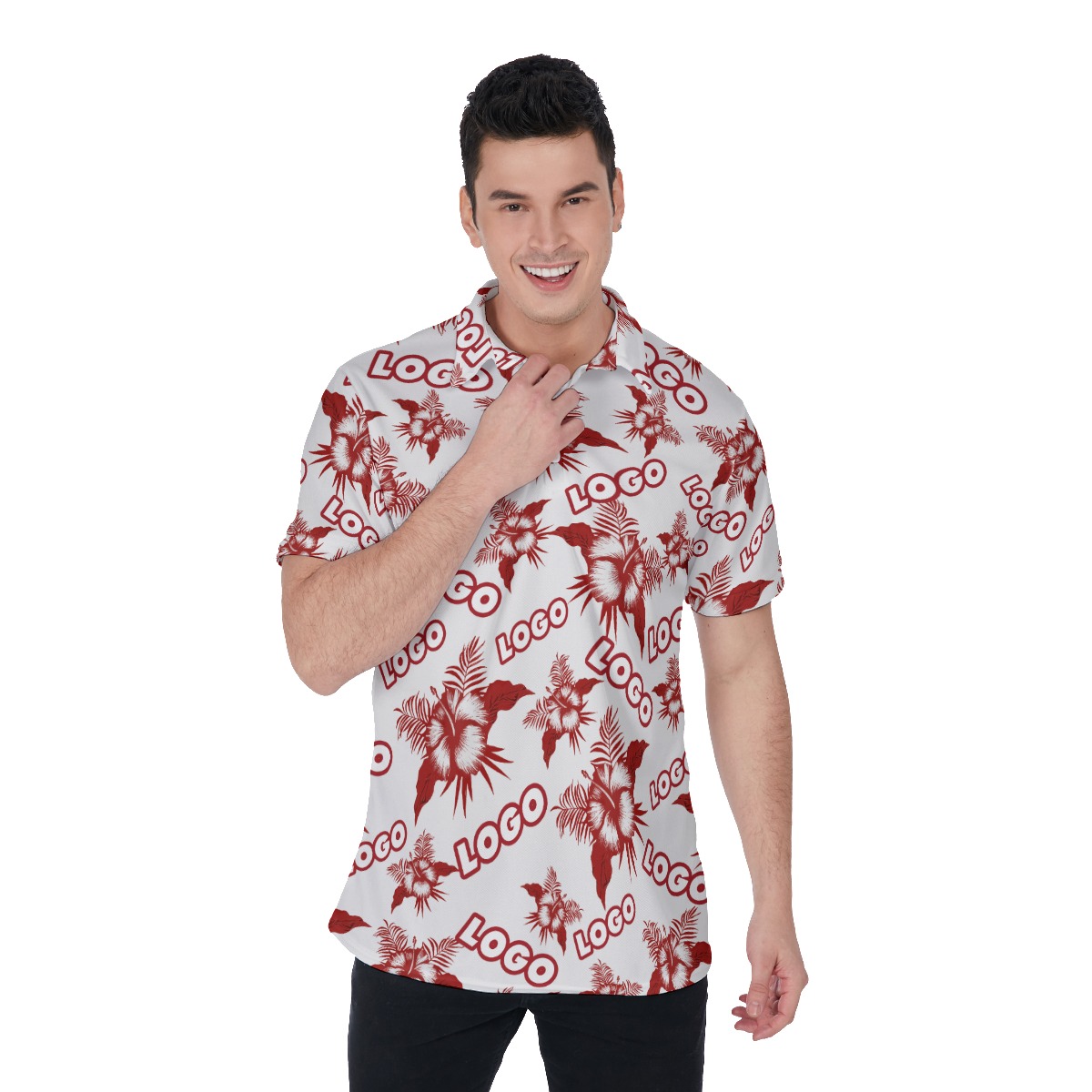 Men's Polo Shirt With Custom Logo - variant image 1