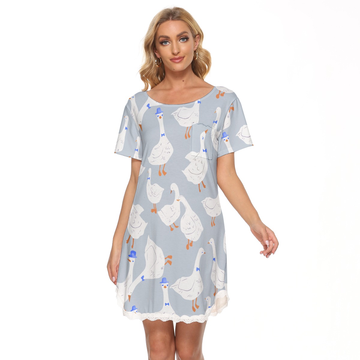 Lovely Goose Hawaiian Dress With Lace - variant image 1