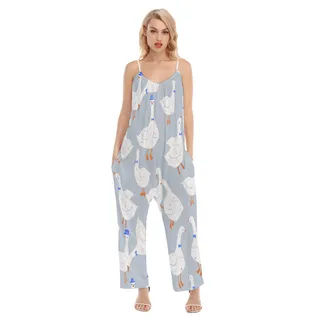 Women's Cool Goose Hawaiian Jumpsuit For Summer