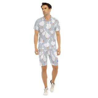 Men's Cool Goose Hawaiian Shirt And Shorts