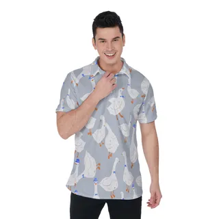 Lovely Goose Polo Hawaiian Shirt For Men